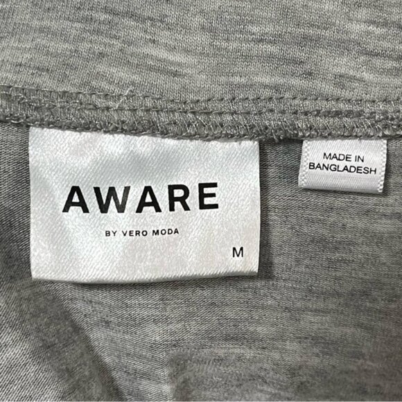 AWARE by Vero Moda Grey Ruched Jersey Skirt - Size M - Picture 3 of 11